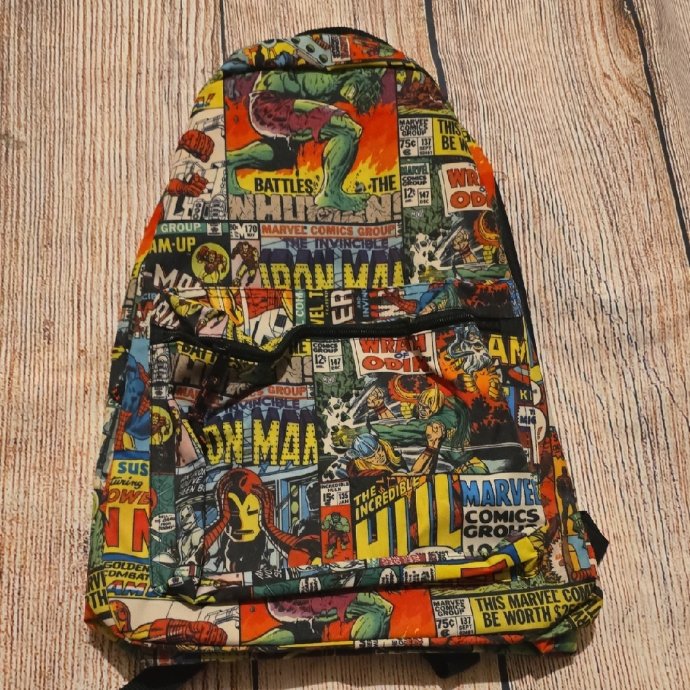 Marvel Red and Yellow Comic Backpack